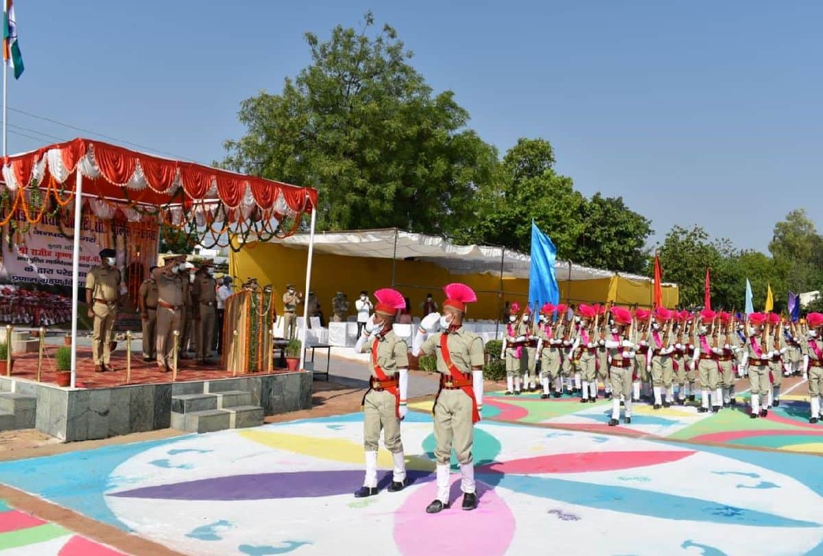 Passing out parade at Agra Police Line