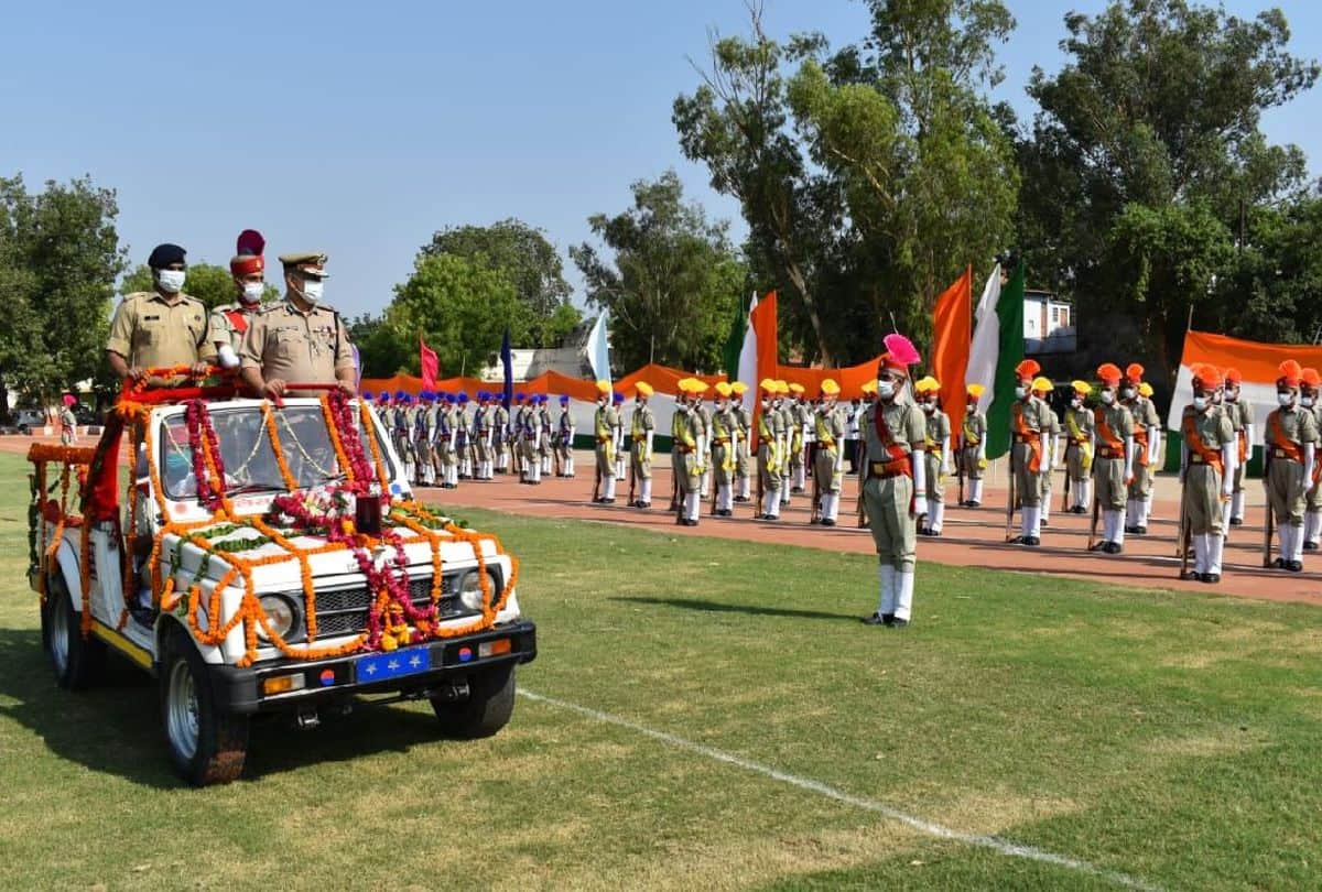 Passing out parade at Agra Police Line