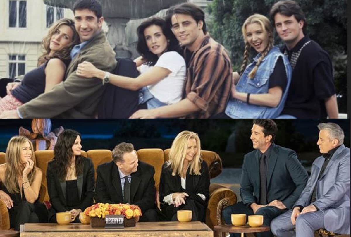 Friends reunion see photos of Jennifer aniston Matthew perry and gang from pilot to last episode and reunion