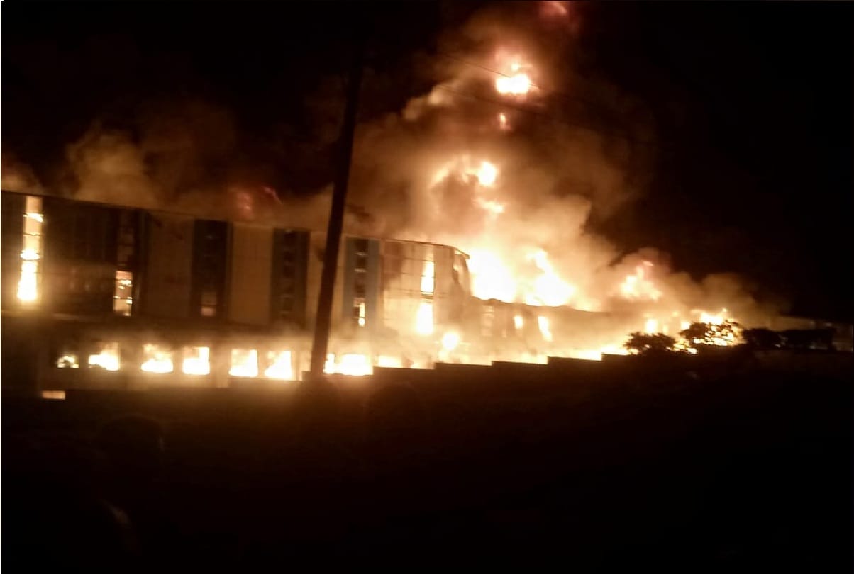 Chemical factory caught fire in Udhampur and burnt into ashes
