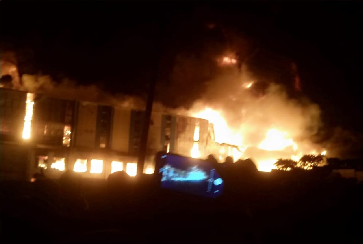 Chemical factory caught fire in Udhampur and burnt into ashes