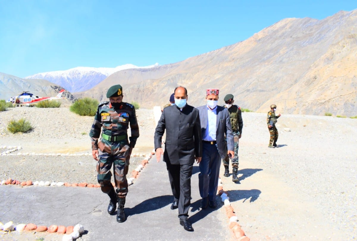 CM Jairam visited Samdo border in lahaul spiti adjoining China, will send report to central govt
