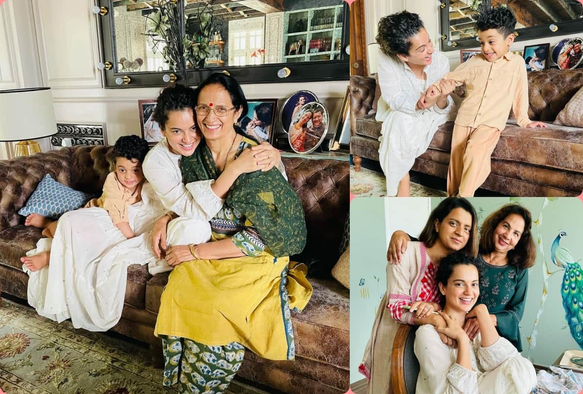 Kangana Ranaut spending quality time with family in manali shared photo on instagram