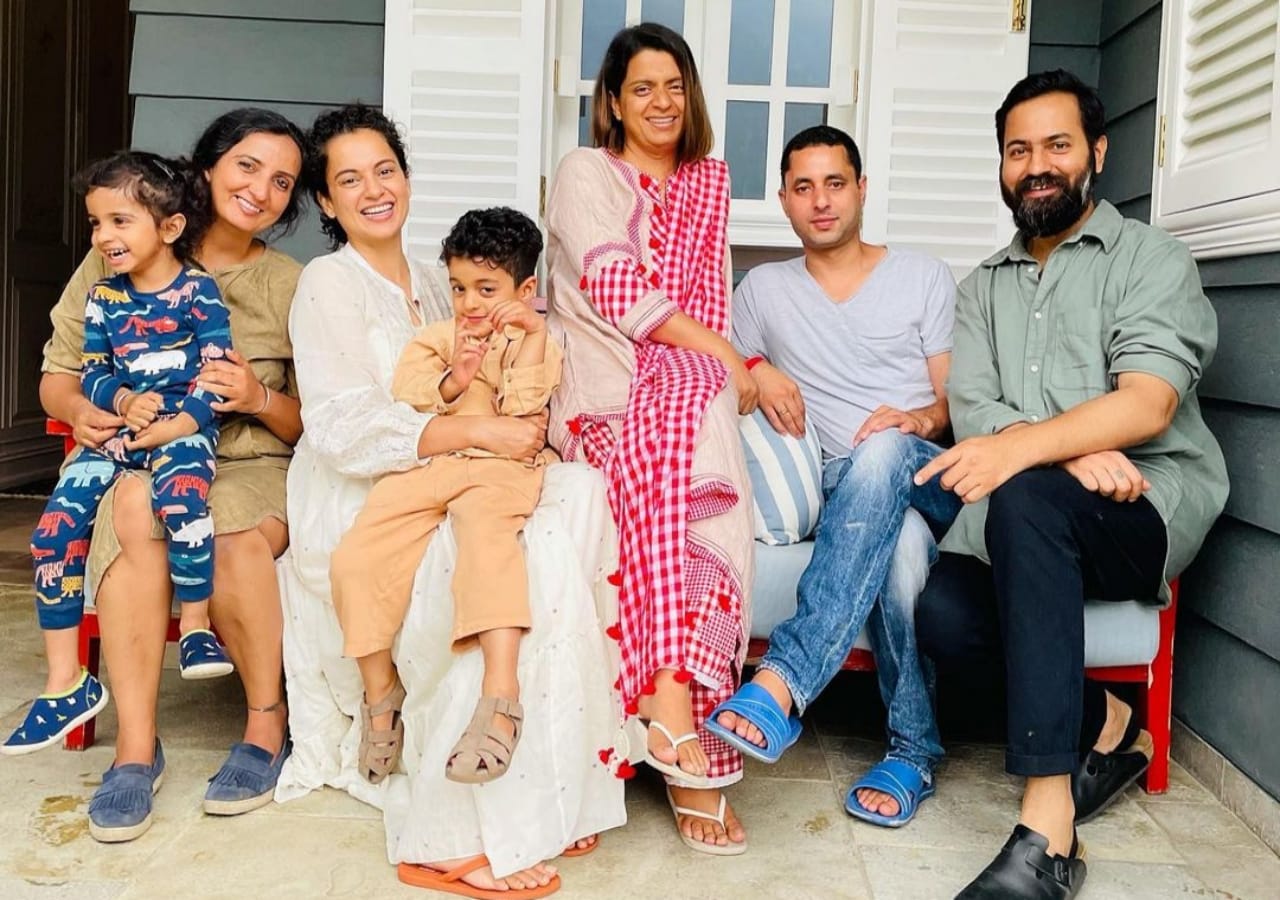 Kangana Ranaut spending quality time with family in manali shared photo on instagram