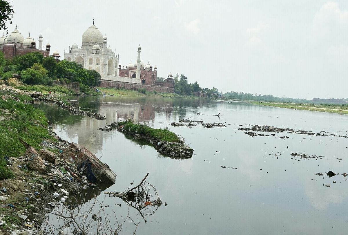 Yamuna River Polluted Behind Taj Mahal - Amar Ujala Hindi News Live ...