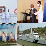 सजग जहाज की लॉचिंग के दौरान अजीत डोभाल