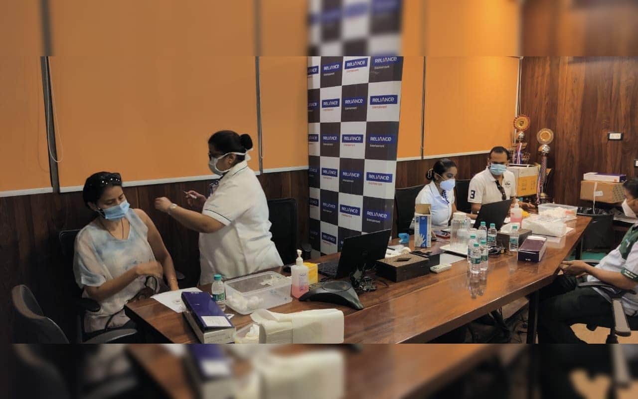 Reliance Entertainment arranged Covishield in Kokilaben Dhirubhai Ambani Hospital for 300 film crew members Netflix start Vaccination from monday