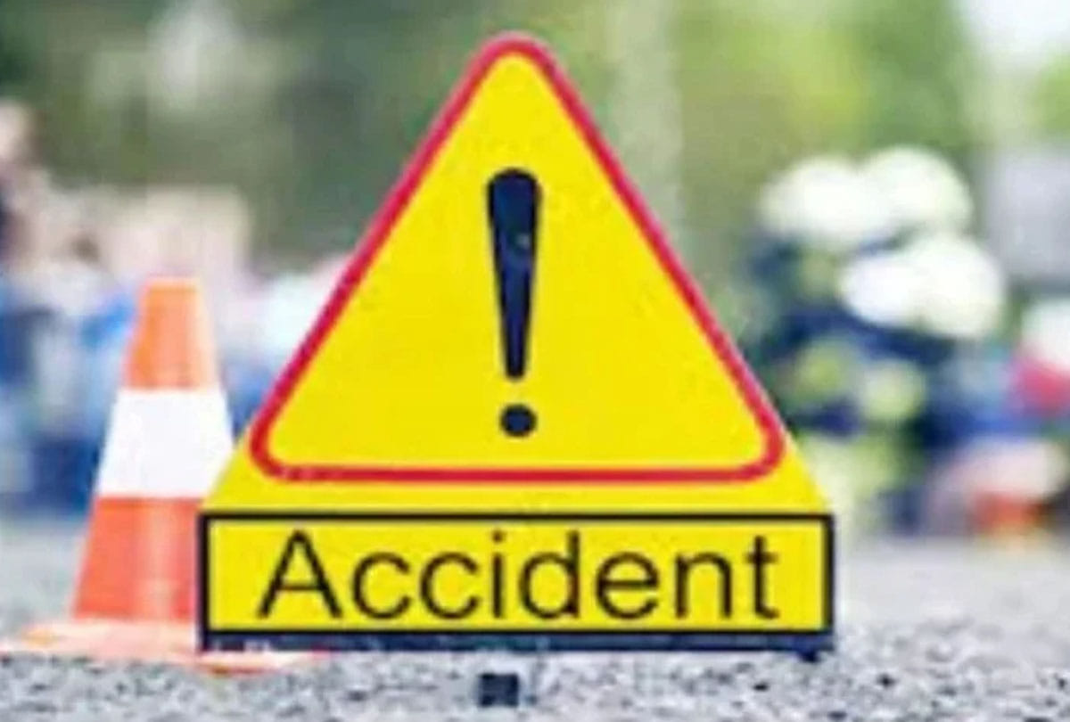 Accident on Agra-Lucknow expressway, painful death of irrigation department employee