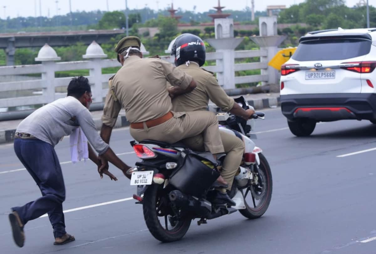 SHO helped fruit seller in Lucknow.