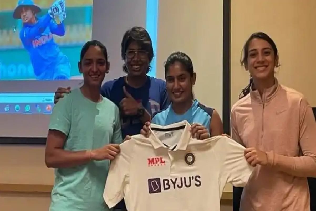 Indian Women Cricket Players received their Test Jersey BCCI shared pictures on Social Media