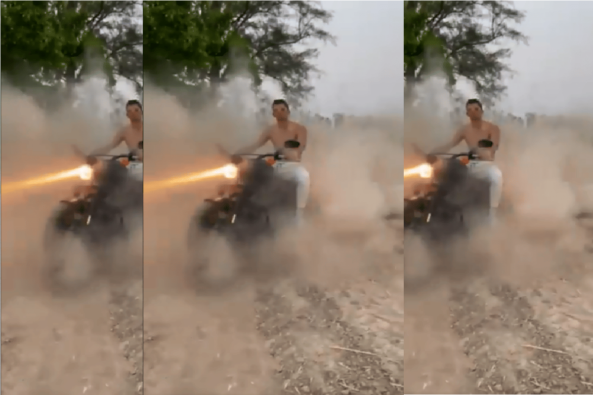 Indian national cricket team fast bowler Navdeep Saini Harley Davidson bike stunt video goes viral