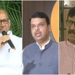 शरद पवार, देवेंद्र फडणवीस, संजय राउत