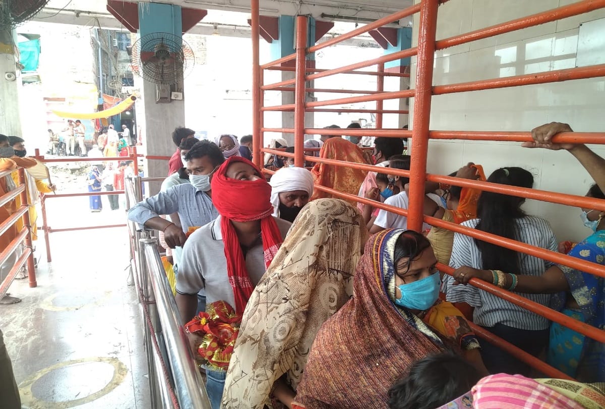 maa Vindhyavasini temple opened after 51 days in mirzapur devotees gathered to worship