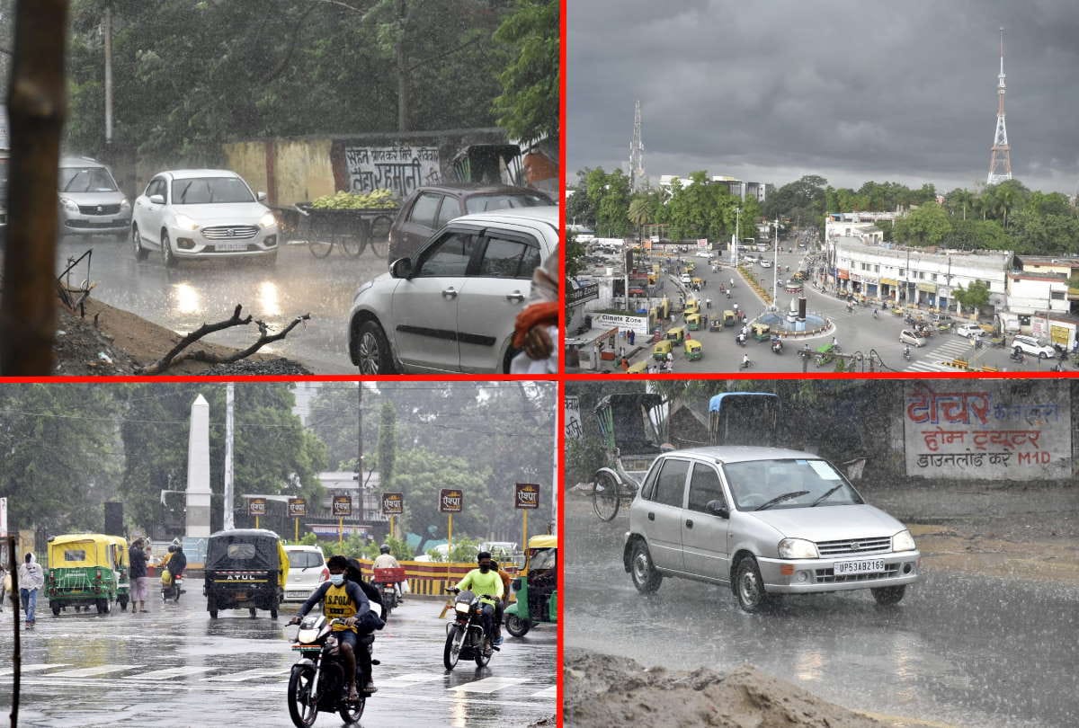 weather update heavy rains starts in Gorakhpur due to Cyclonic winds in Bihar