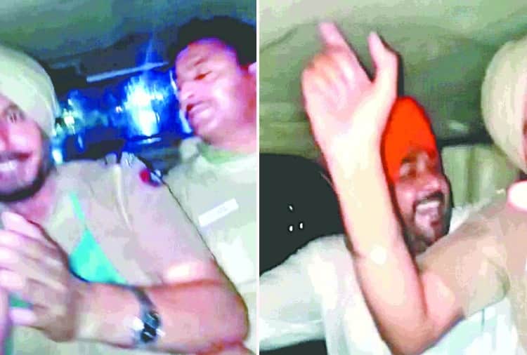 Video of policemen dancing inside car goes viral on social media