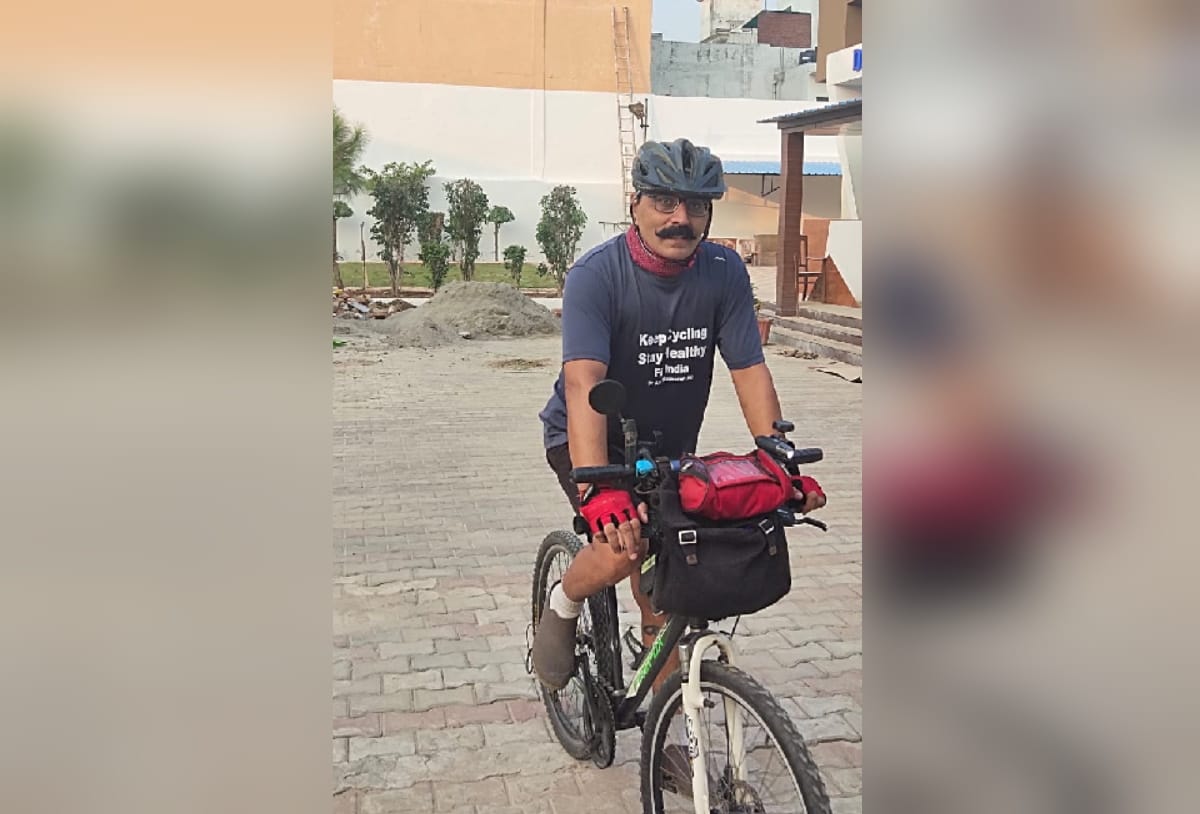 World bicycle day 2021: Dr. Anil will cycle 376 kms from Meerut