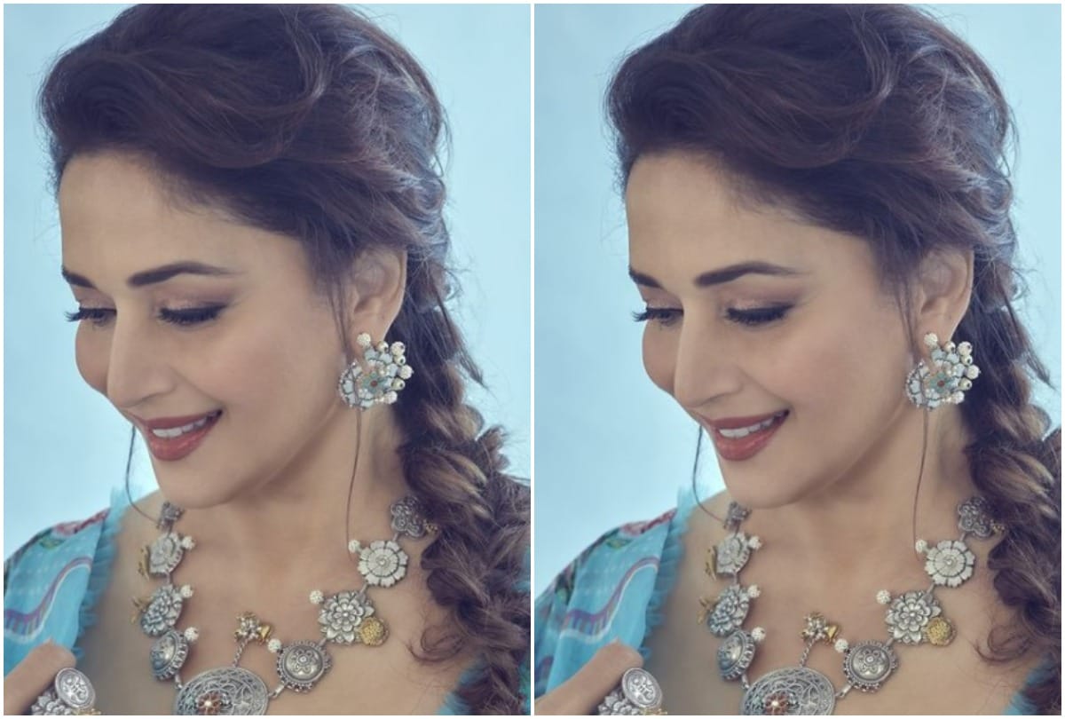 madhuri dixit shares photo in ethnic look wins netizens hearts