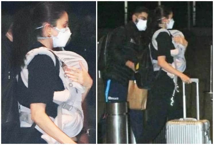 Anushka Sharma Vamika spotted at Mumbai airport with Virat Kohli gets trolled