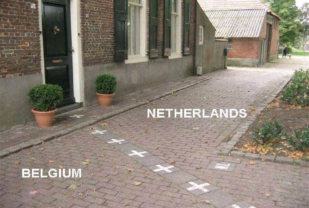 Interesting story of Baarle unique border that divides Netherlands and Belgium