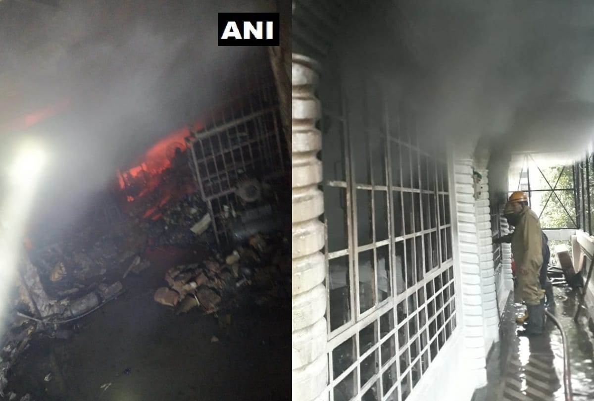 Delhi madipur shoe factory 4 storey catches fire 24 fire tenders at spot all update