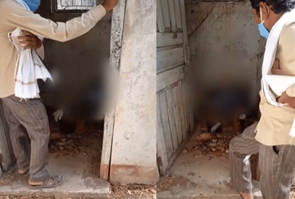 a video viral in which 8 year old kid cleaning a quarantine centre toilet in maharashtra buldhana