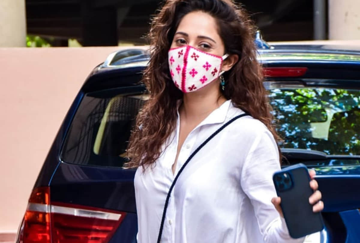 nushrat bharucha spotted in white kurta pajama did mistake with light color clothes