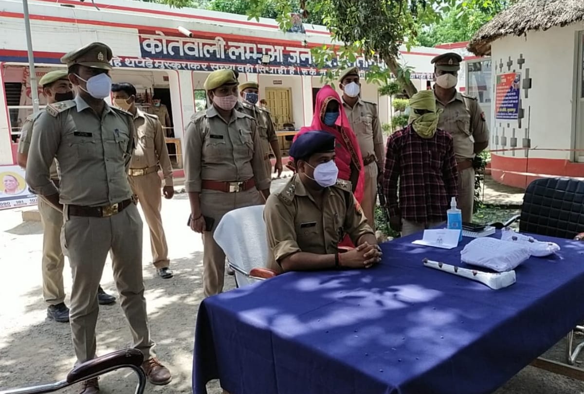 A lady murdered his husband with the help of her boy friend in Sultanpur.