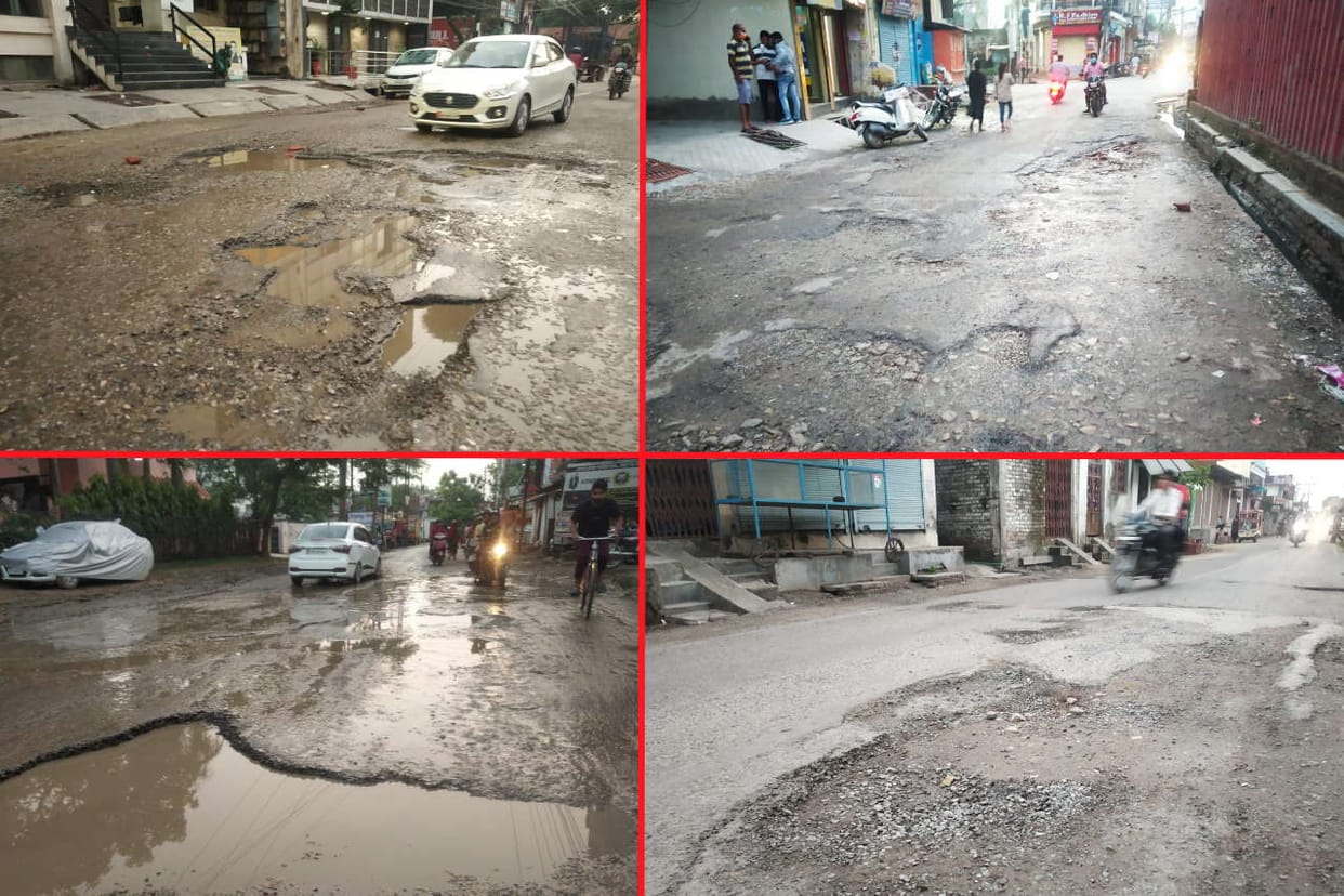 Gorakhpur city will be water logging in heavy rain due to bad road in areas various