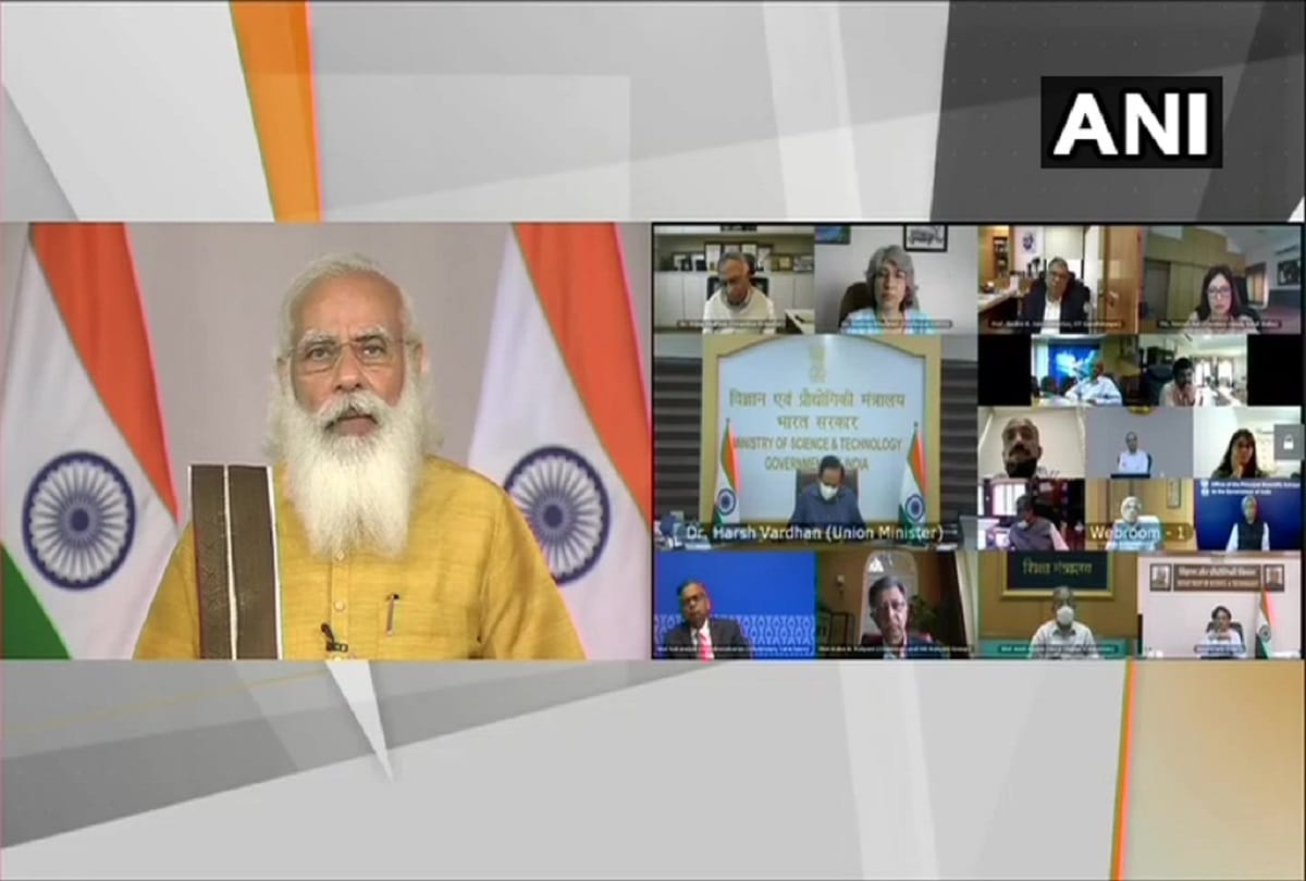 pm narendra modi chair to meeting of csir society today thank scientist for made in india vaccine and corona kit