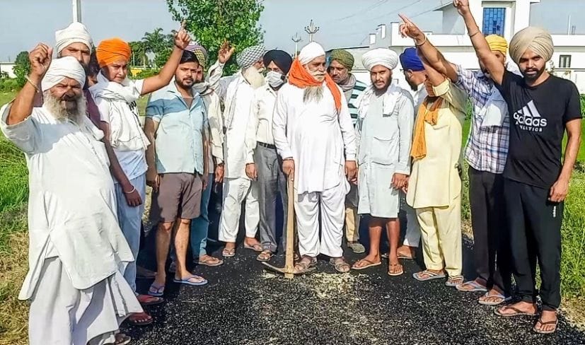 Protest over Road Row