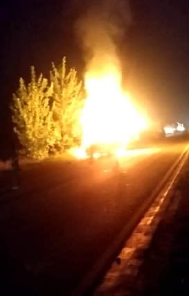 Angels... saved the young man from the burning car by putting his life