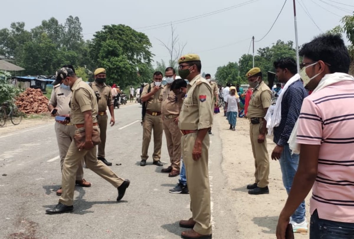 two relative killed in road accident at basti