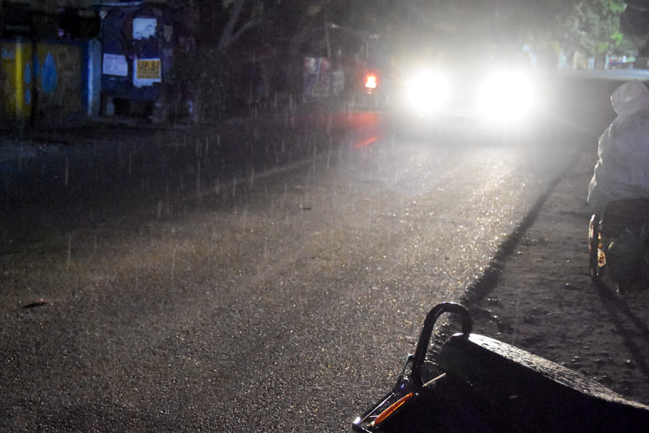 All day heat, night rain