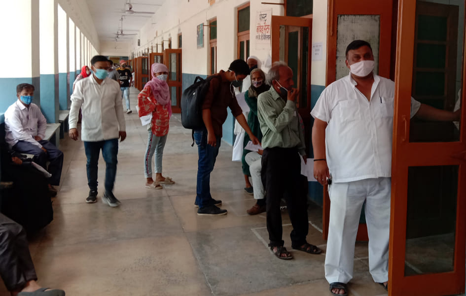 OPD opened after 49 days, 235 patients arrived on the first day
