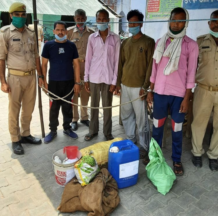 four arrested in illegal liquer