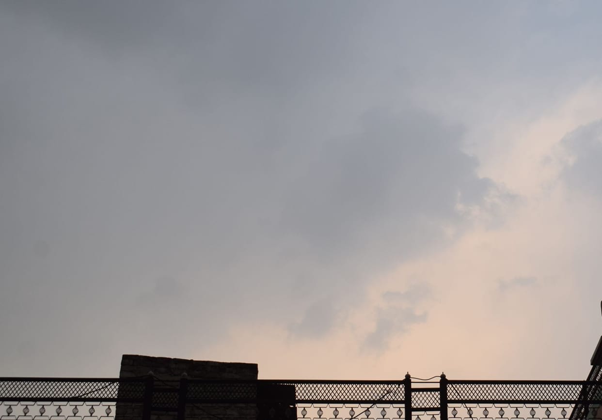 Clouds prevailed throughout the day, there was no relief from the humidity