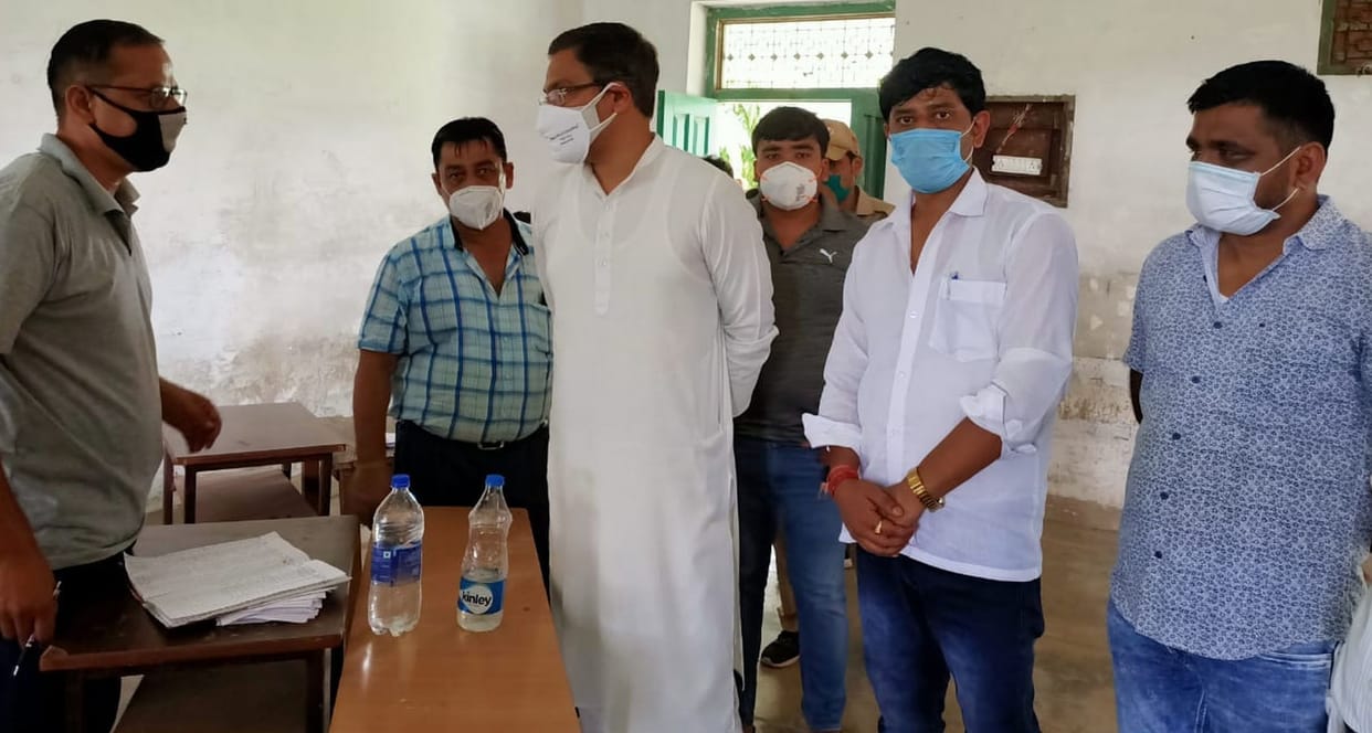MLA inspects Vaccination Centre