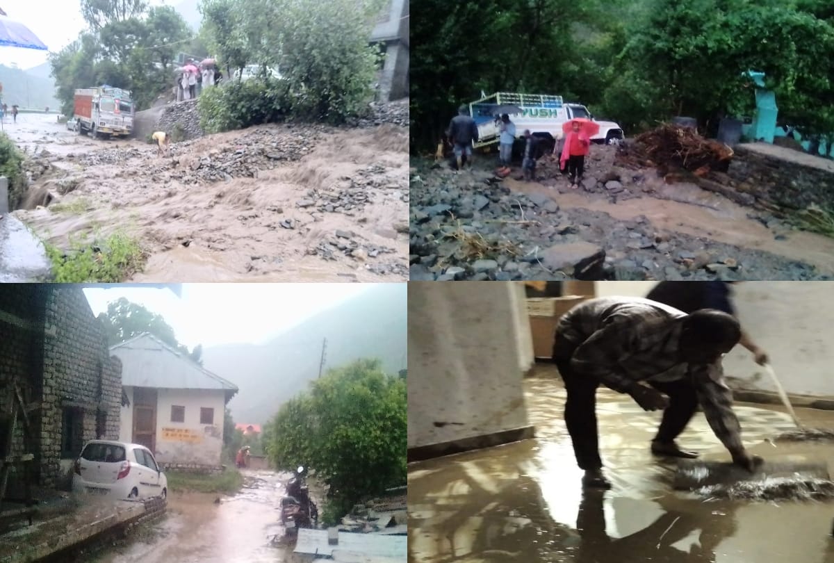 Chamba: 20 minutes of heavy rain caused devastation, debris entered the houses, people saved their lives by running away