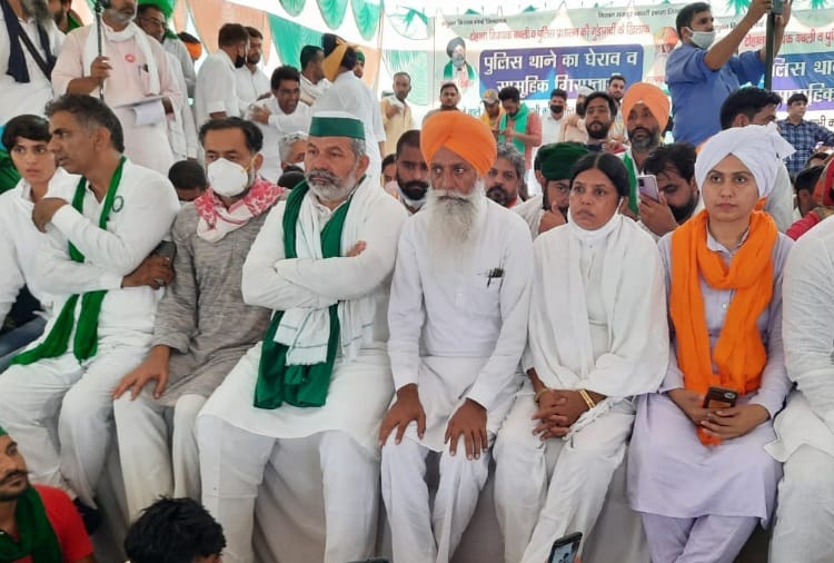 Farmer Leader Rakesh Tikait in Tohana of Haryana