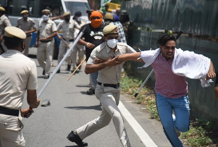 Farmers Protest against farm laws in Haryana