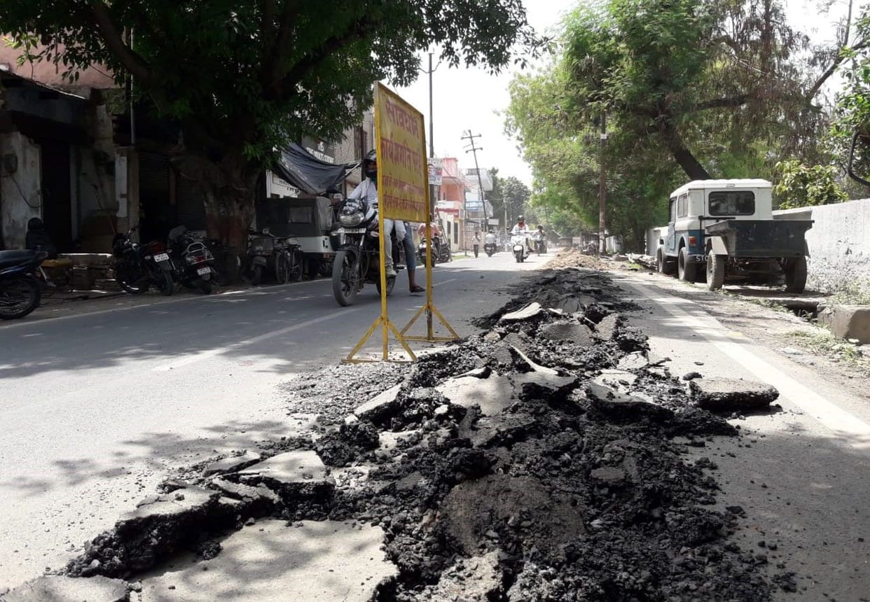 new road dug in two months