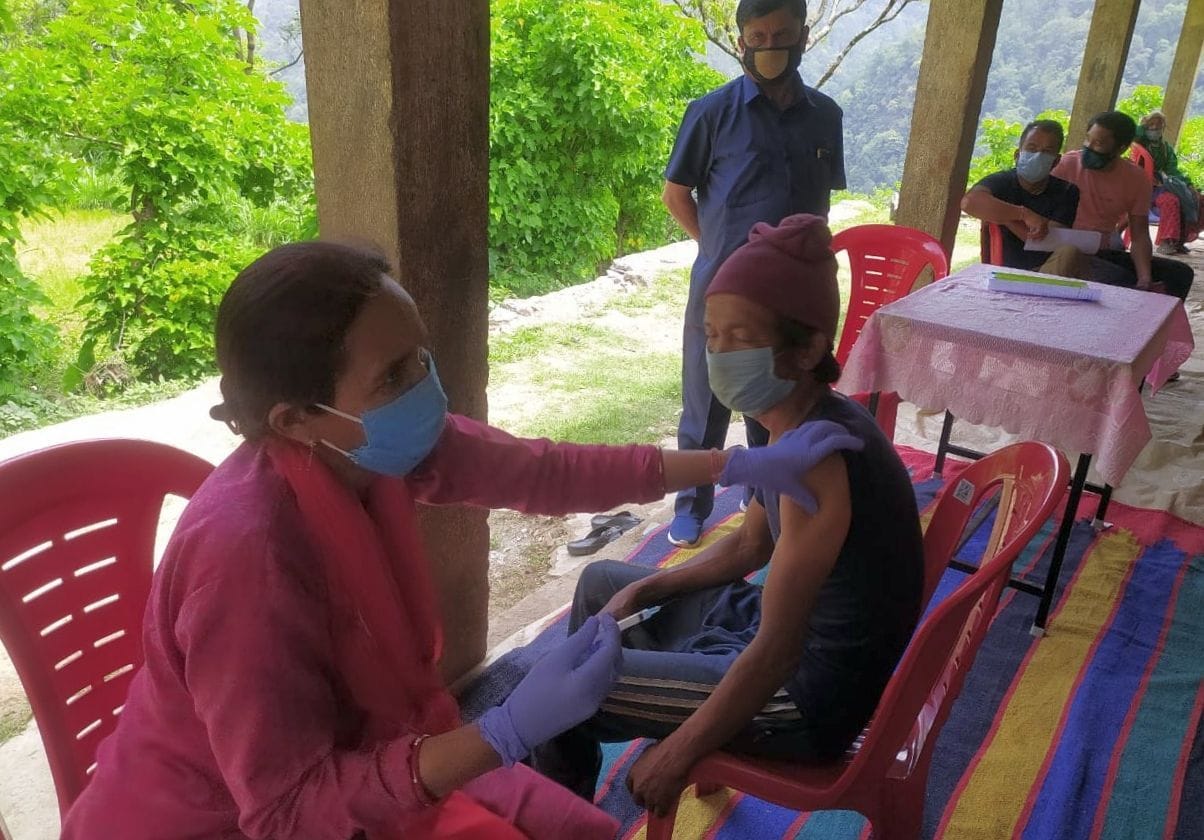 Covid Vaccination in ST Vanraji's Village