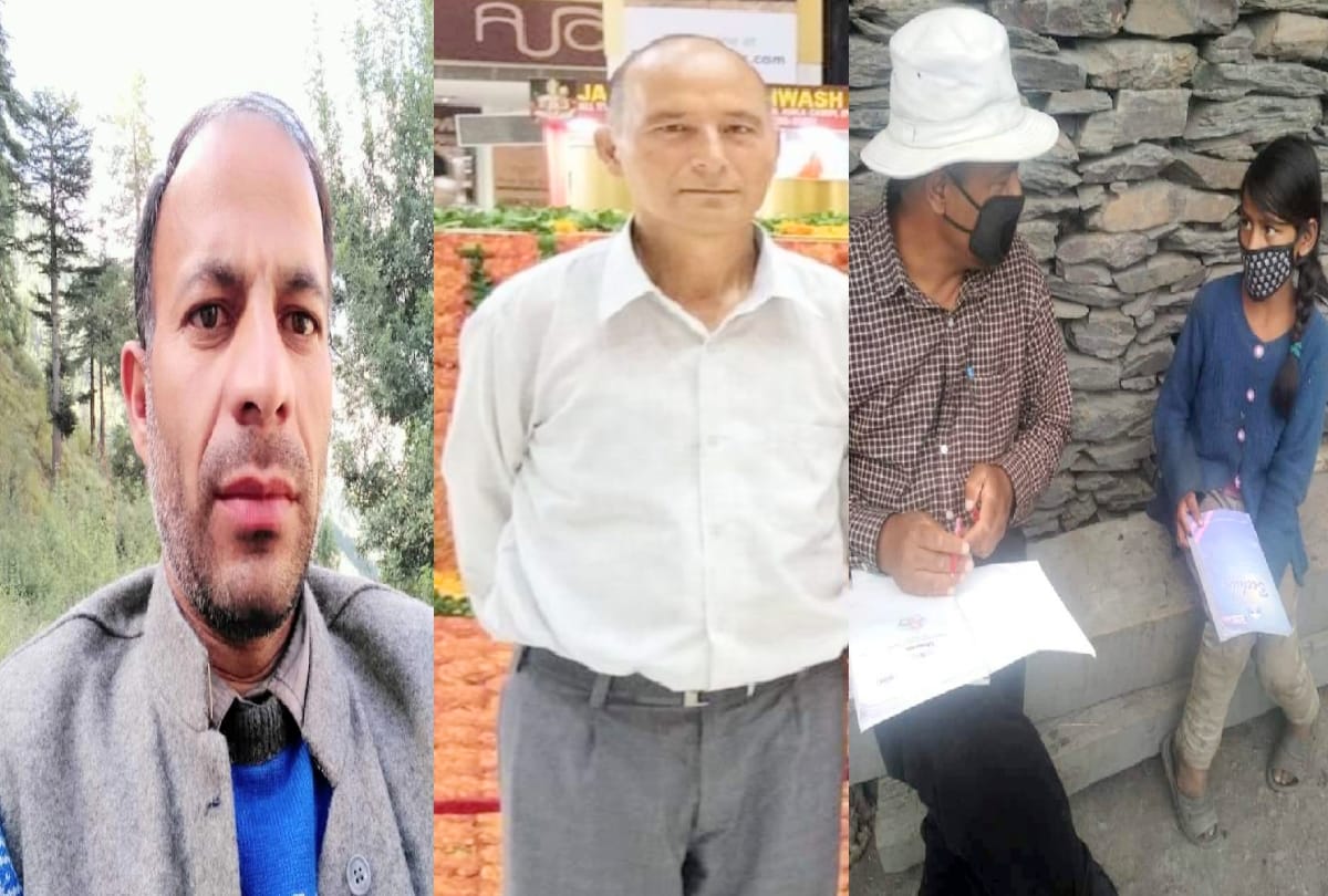 corona warriors: Teachers are looking after the future of children by going door-to-door in Lahaul