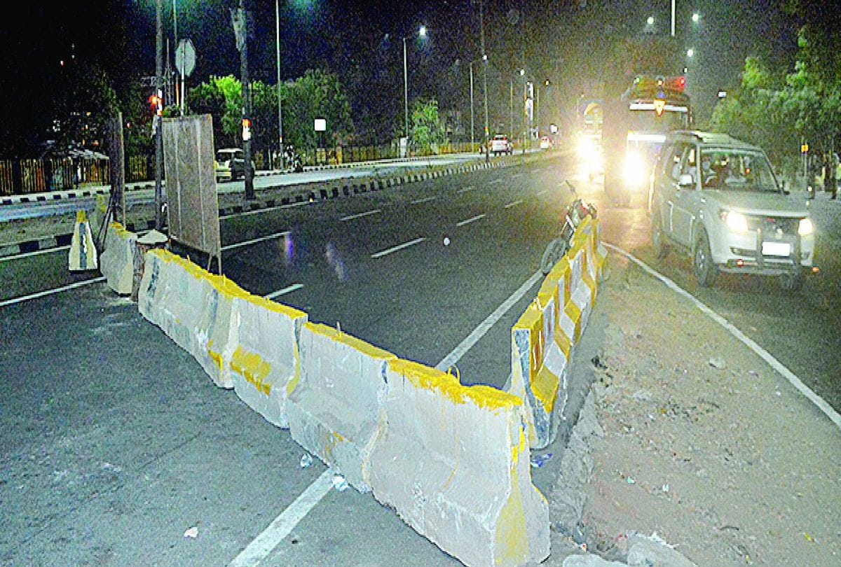 one lane of shahdara flyover closed for five days in Agra
