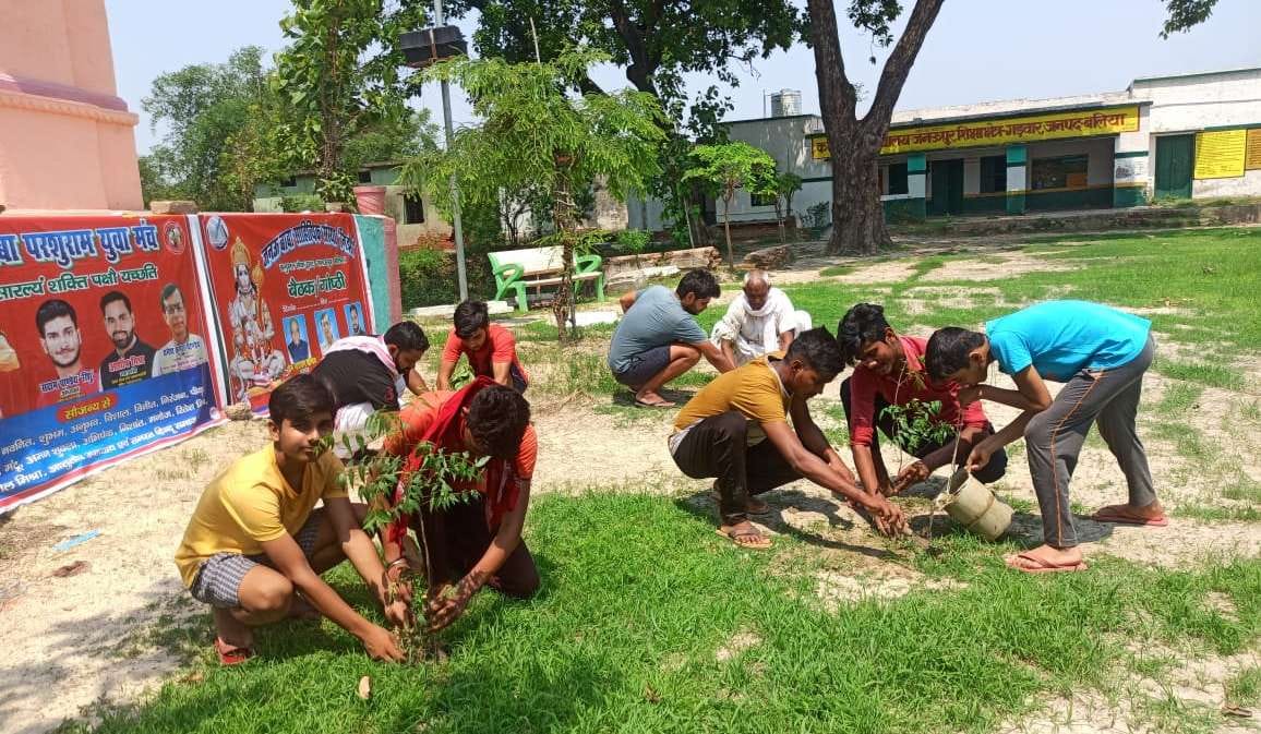 Planted saplings, took a pledge to protect the environment
