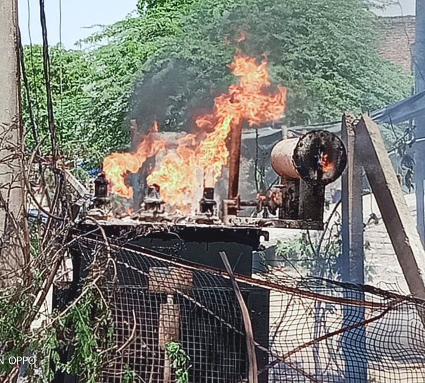 Transformer burnt, power supply of many localities stalled