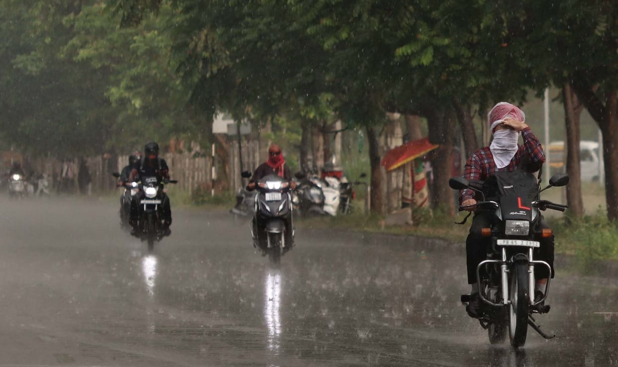 Weather.. in the first week of June the temperature was below normal