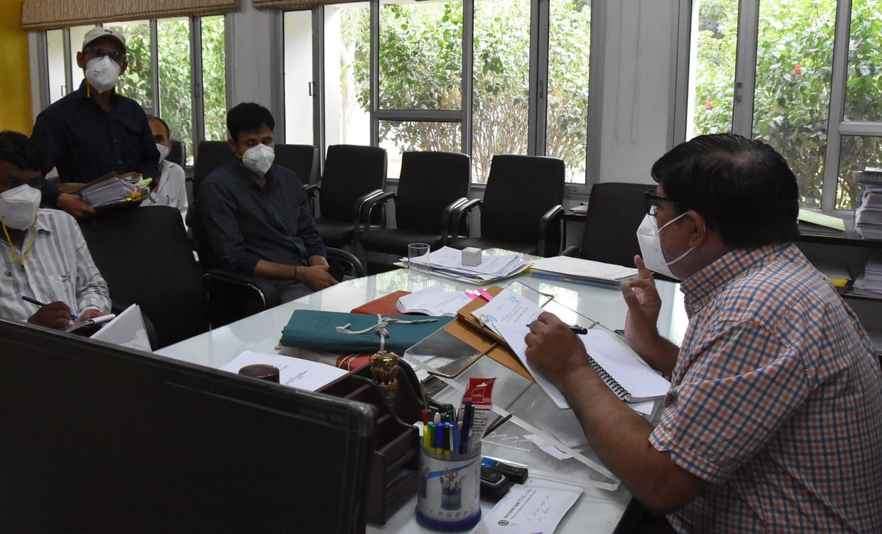 dc meeting, give instruction, illigal colony, plot purchasing