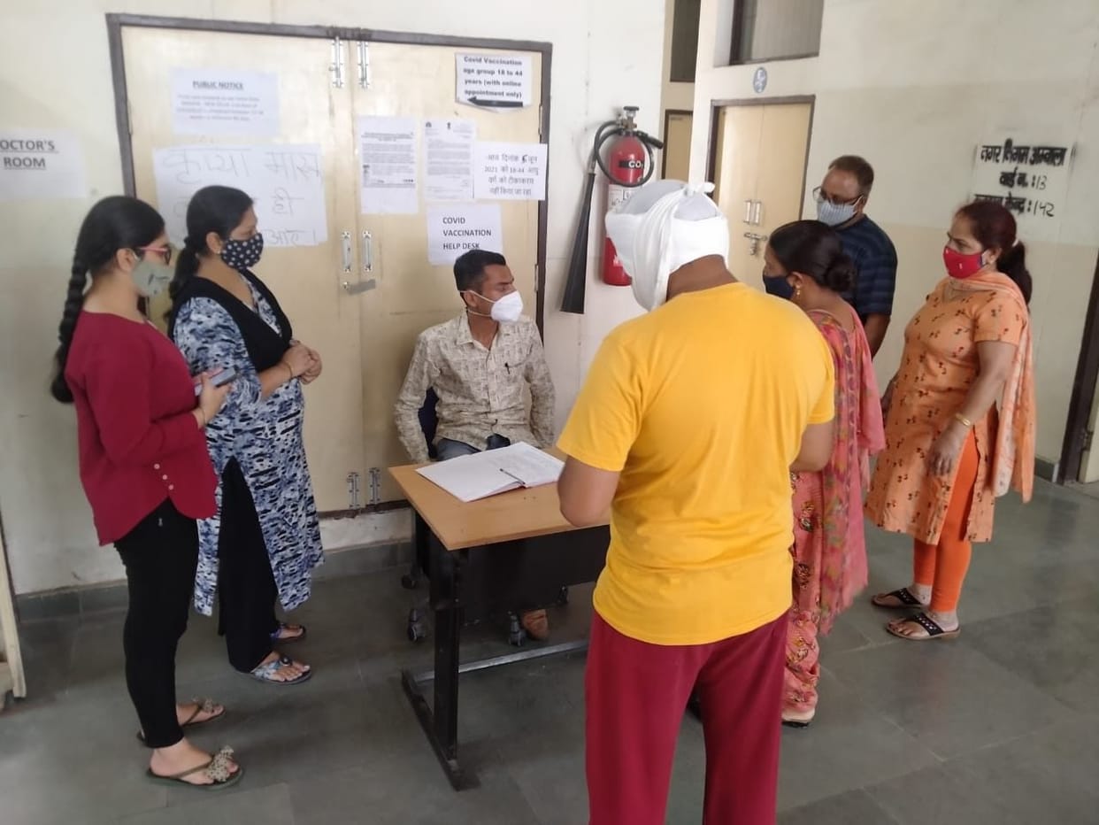Getting the answer to come tomorrow for vaccination in Ambala