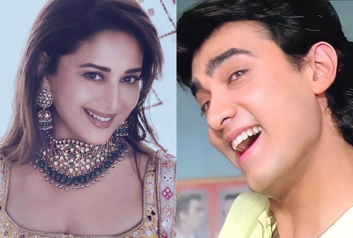 aamir khan spat on madhuri dixit on the film dil's set, she ran with hockey stick behind him